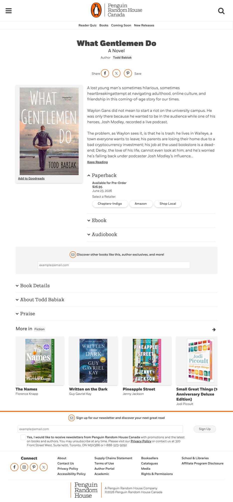 What Gentlemen Do by Todd Babiak